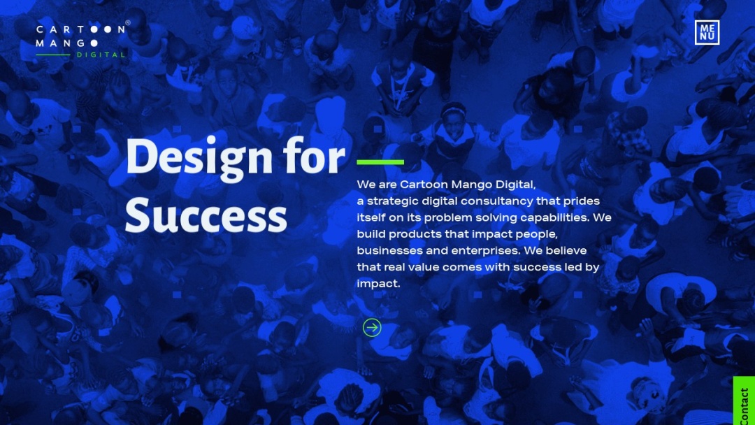 Screenshot of Cartoon Mango's Website