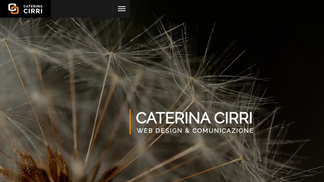 Screenshot of Caterina Cirri Web Design e Grafica editoriale's Website