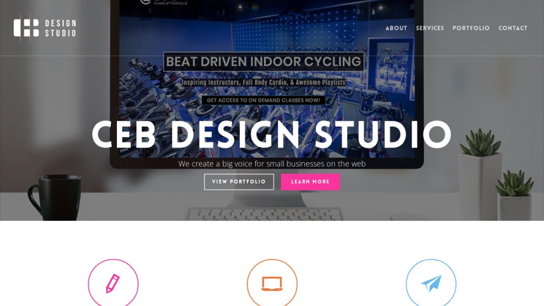 Screenshot of CEB Designs LLC's Website