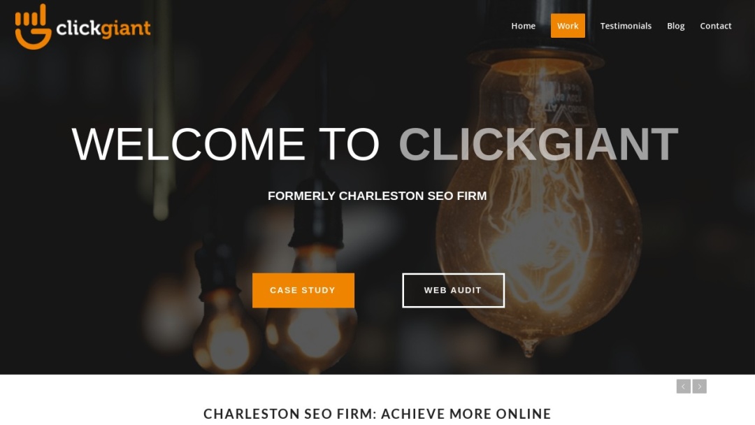 Screenshot of Charleston SEO Firm's Website