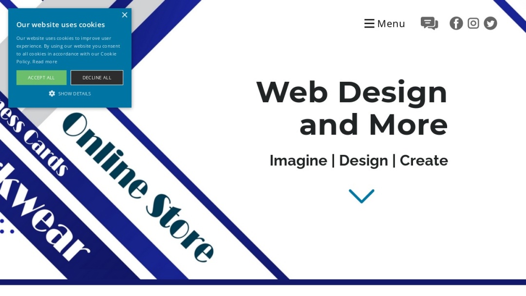 Screenshot of Chew Digital's Website