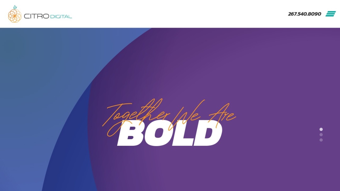 Screenshot of Citro Digital's Website