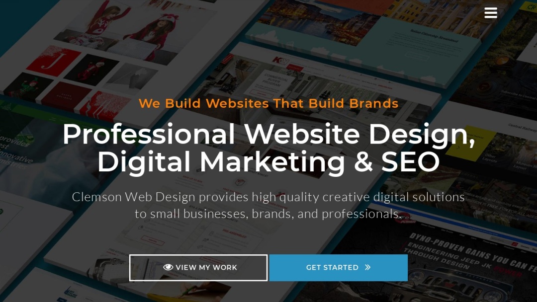 Screenshot of Clemson Web Design LLC's Website