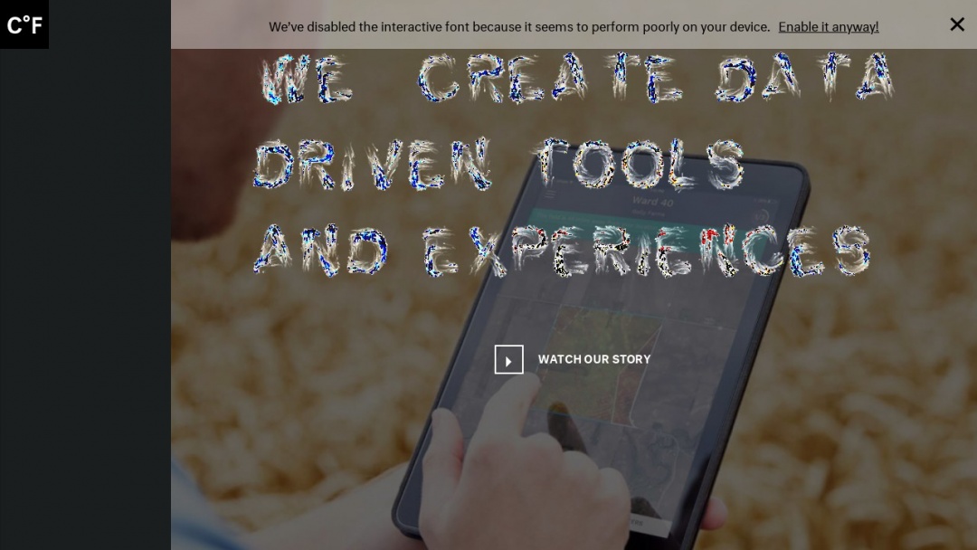 Screenshot of Clever Franke's Website