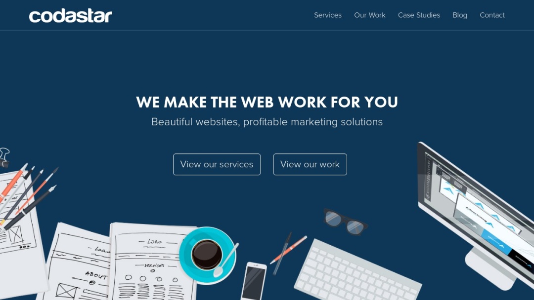 Screenshot of Codastar's Website