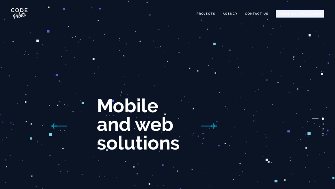 Screenshot of Code Pilots's Website