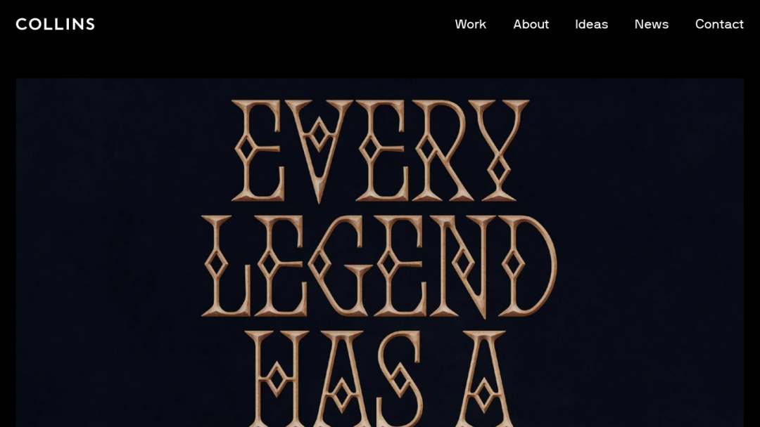 Screenshot of COLLINS's Website