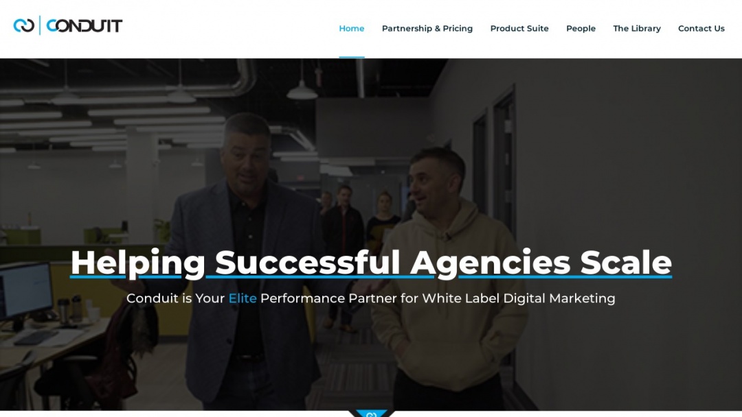 Screenshot of Conduit Digital's Website