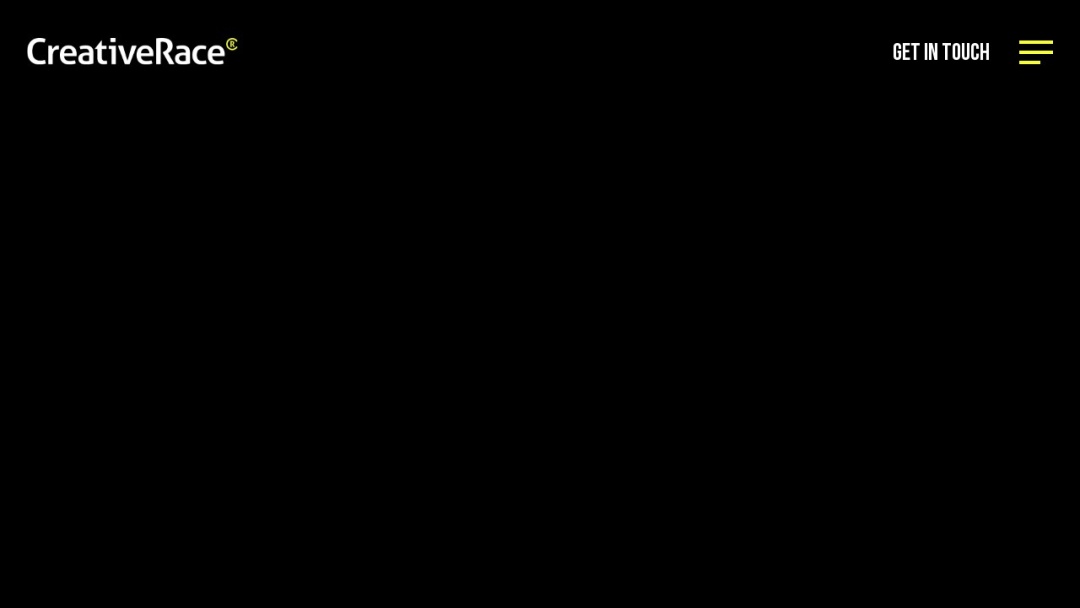 Screenshot of CreativeRace's Website