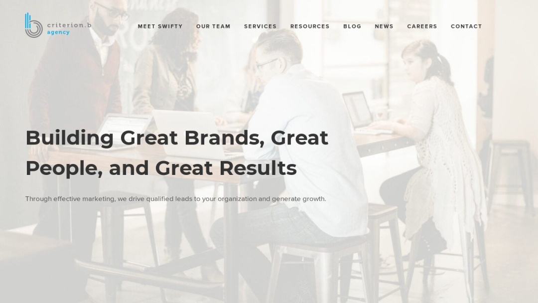 Screenshot of Criterion.B's Website