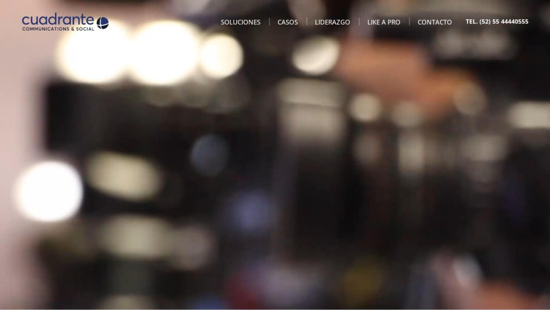 Screenshot of Cuadrante Estrategia y Comunicación, S.C.'s Website