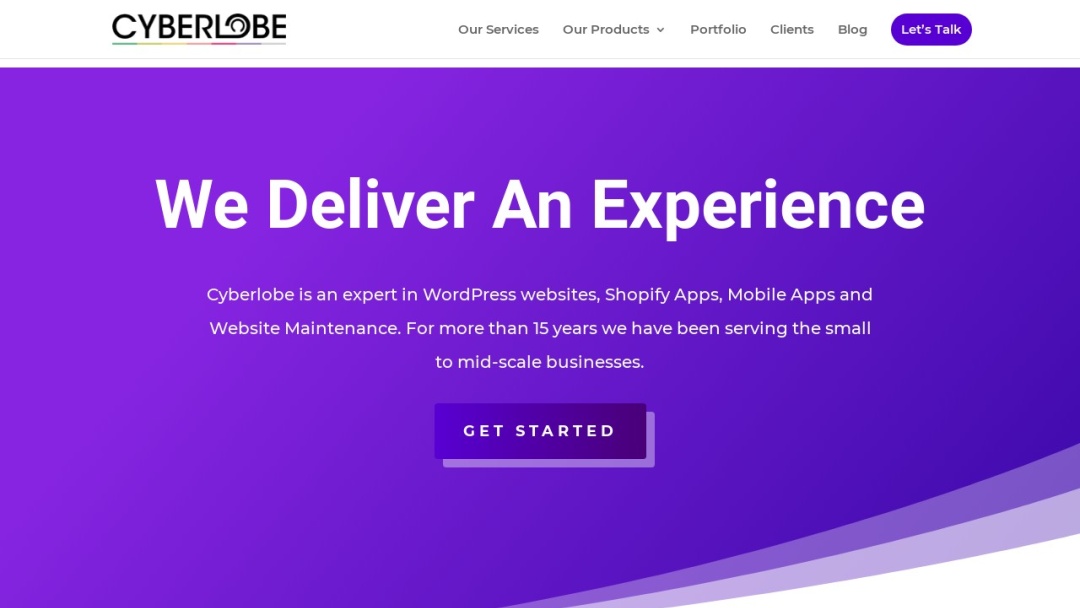 Screenshot of Cyberlobe Technologies Ltd.'s Website