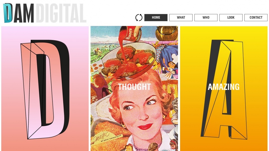 Screenshot of DAM Digital's Website