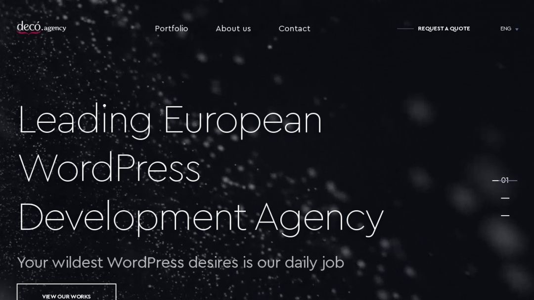 Screenshot of deco.agency's Website
