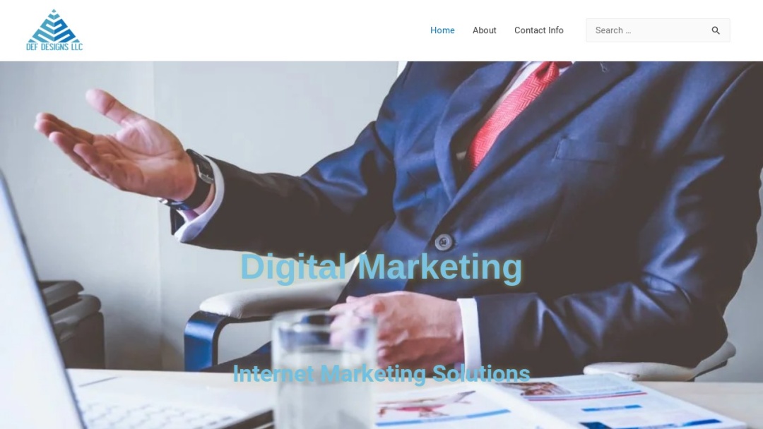 Screenshot of DEF DESIGNS LLC's Website