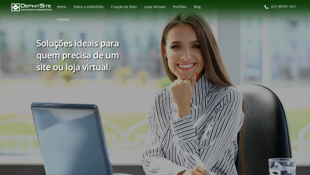 Screenshot of DefinitSite - Criação de Websites e Lojas Virtuais's Website