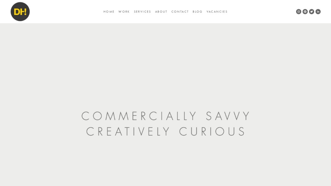 Screenshot of Design Happy's Website
