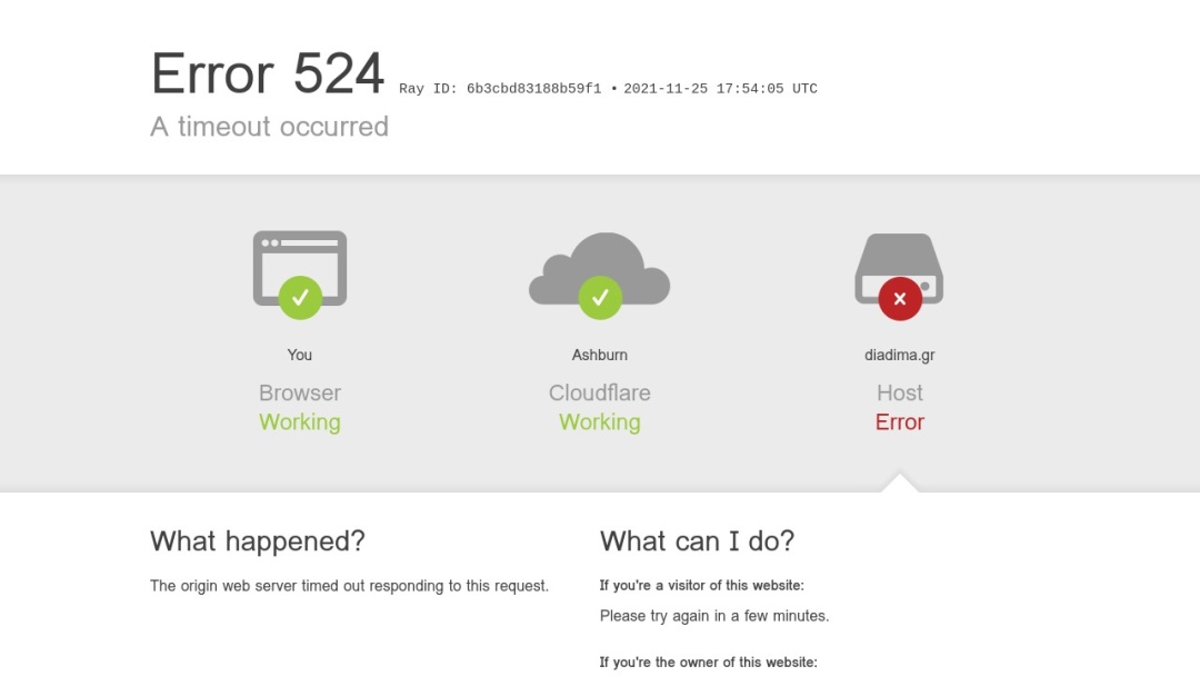 Screenshot of Diadima's Website