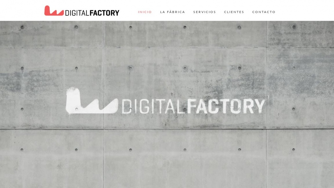 Screenshot of Digital factory's Website