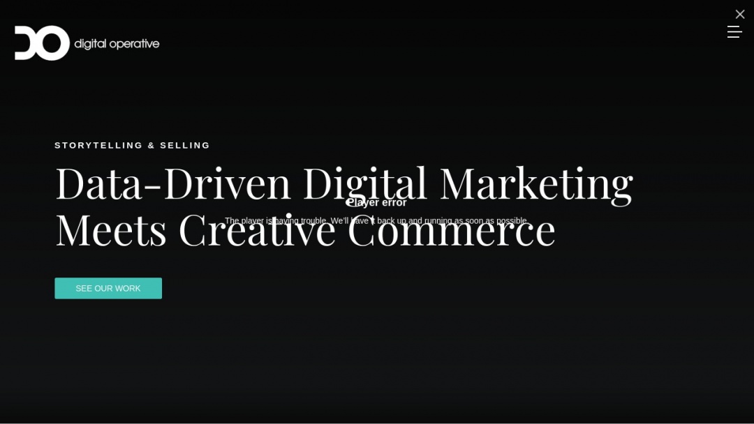 Screenshot of Digital Operative's Website