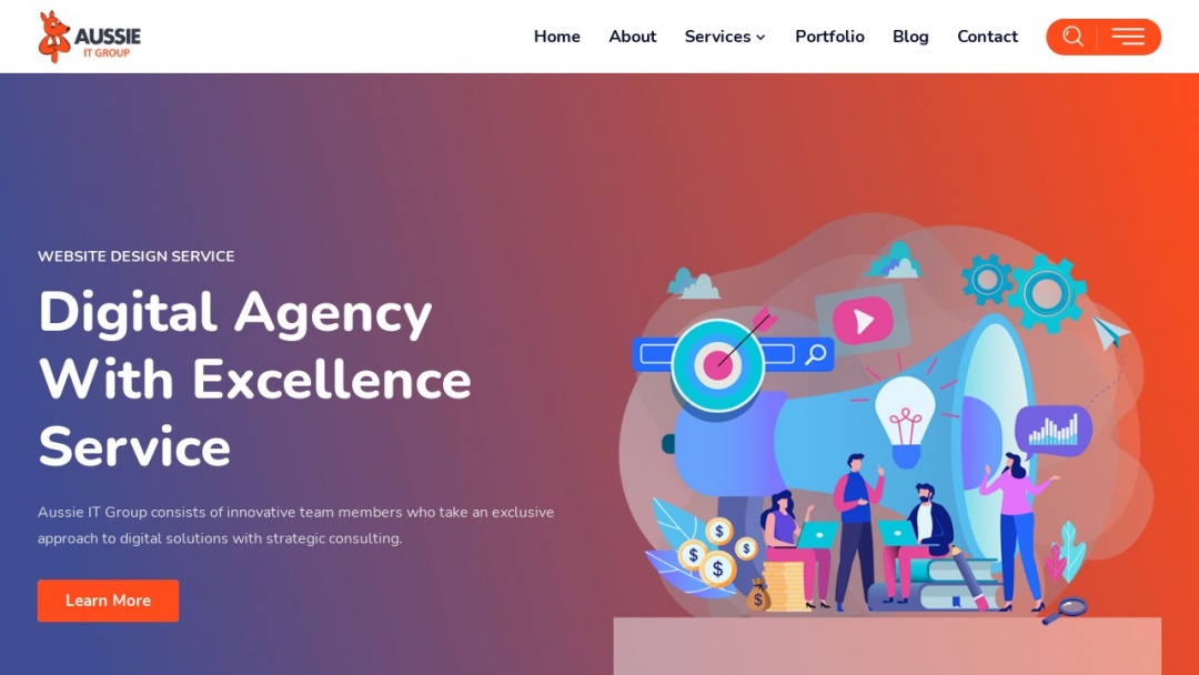 Screenshot of Digital Web Sydney's Website