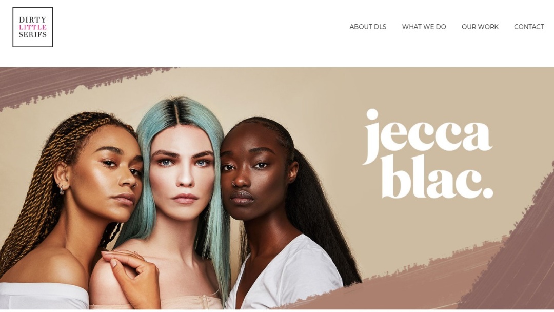 Screenshot of Dirty Little Serifs's Website