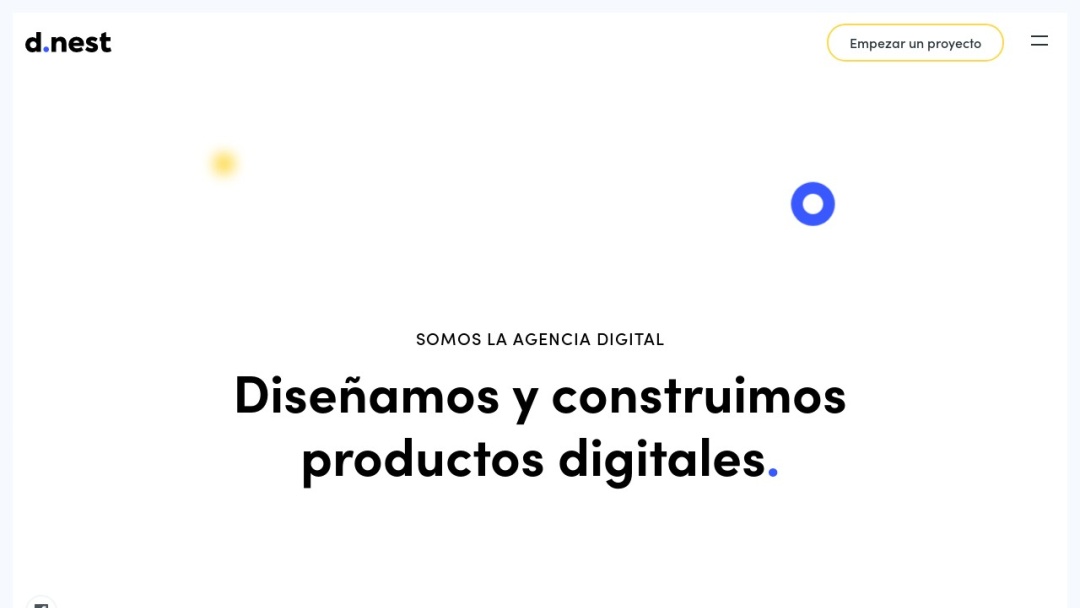 Screenshot of DNest Agency's Website