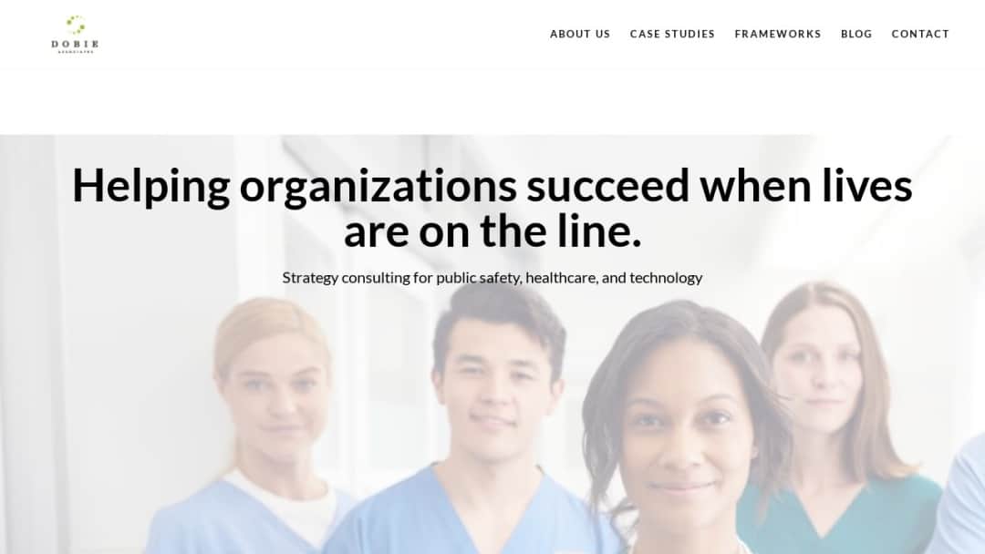 Screenshot of Dobie Associates's Website