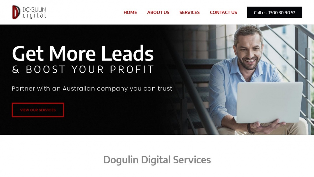 Screenshot of Dogulin Digital's Website