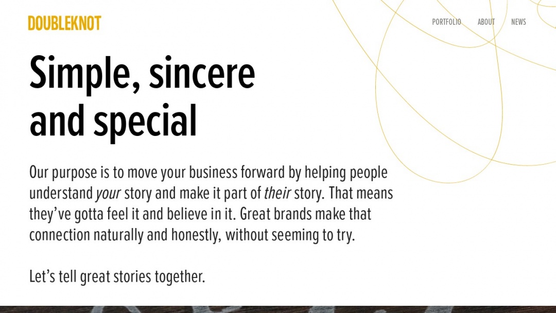 Screenshot of Doubleknot's Website