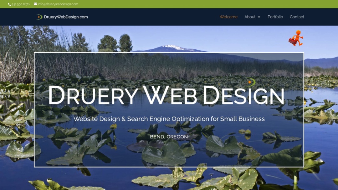 Screenshot of Druery Web Design, LLC's Website