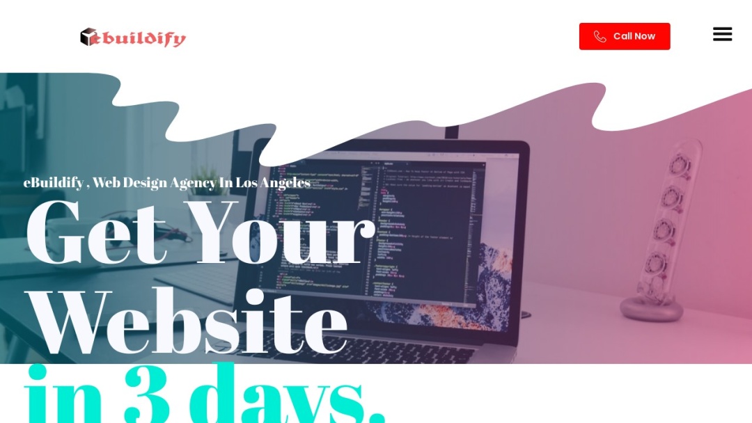 Screenshot of eBuildify Digital Agency's Website