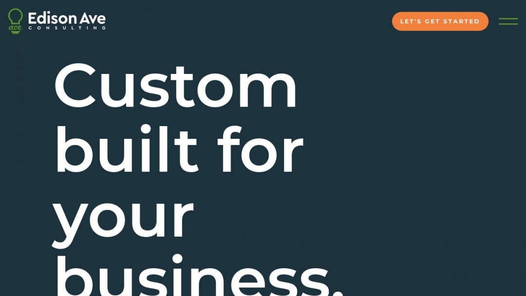 Screenshot of Edison Avenue Consulting LLC's Website