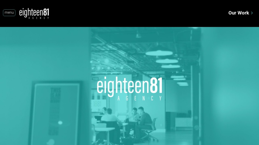 Screenshot of eighteen81 Agency, LLC's Website