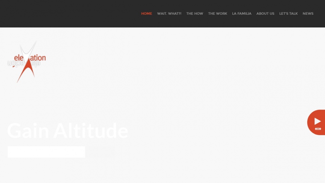 Screenshot of Elevation, Ltd.'s Website