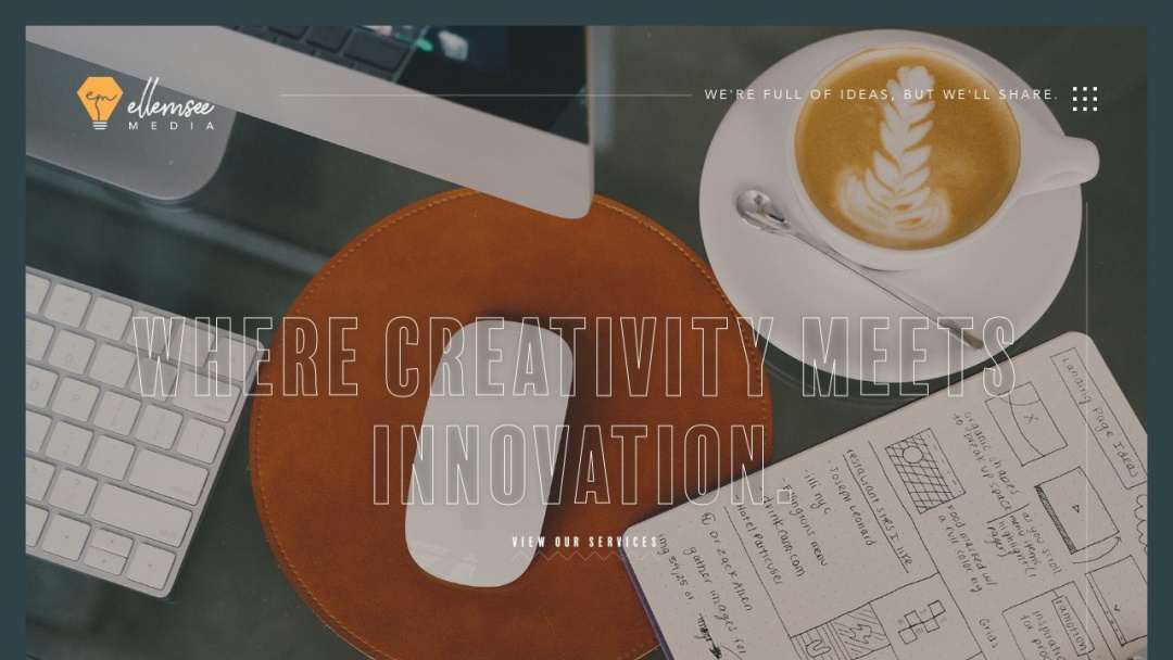 Screenshot of Ellemsee Media's Website