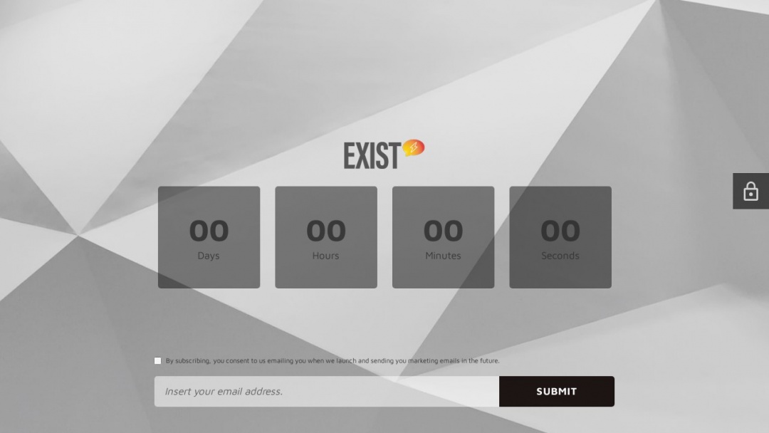 Screenshot of Exist Creative's Website