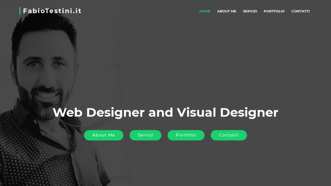 Screenshot of Fabio Testini's Website