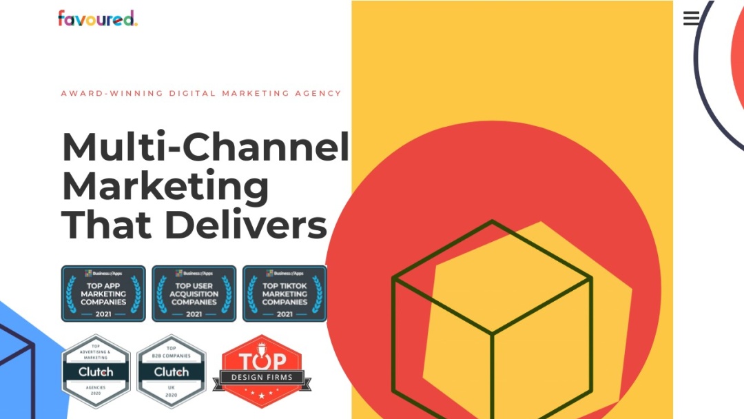 Screenshot of Favoured's Website