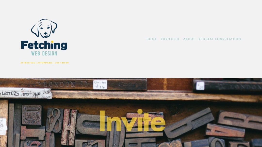 Screenshot of FETCHING WEB DESIGN's Website