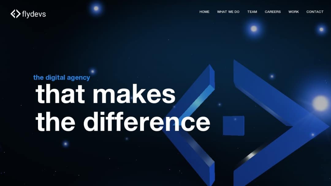 Screenshot of FlyDevs's Website