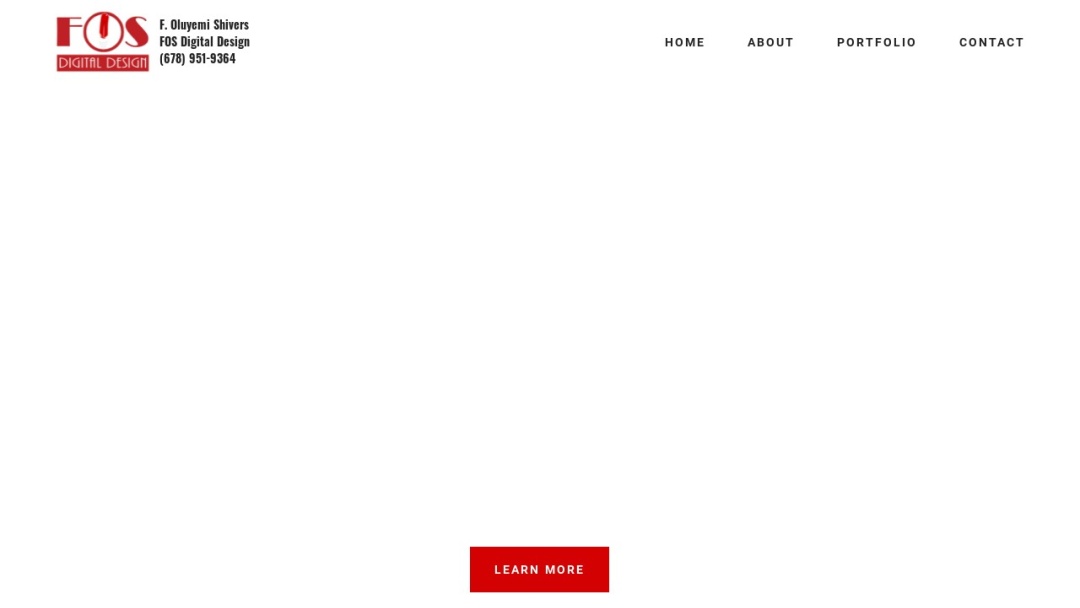 Screenshot of FOS Digital Design's Website