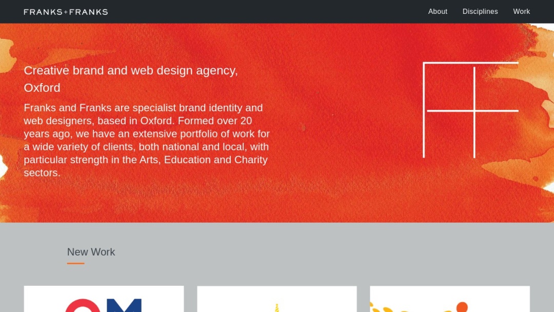 Screenshot of Franks and Franks's Website