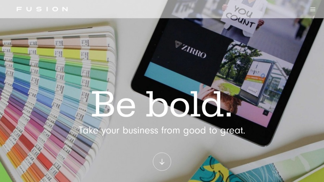 Screenshot of Fusion Communications Group Inc.'s Website