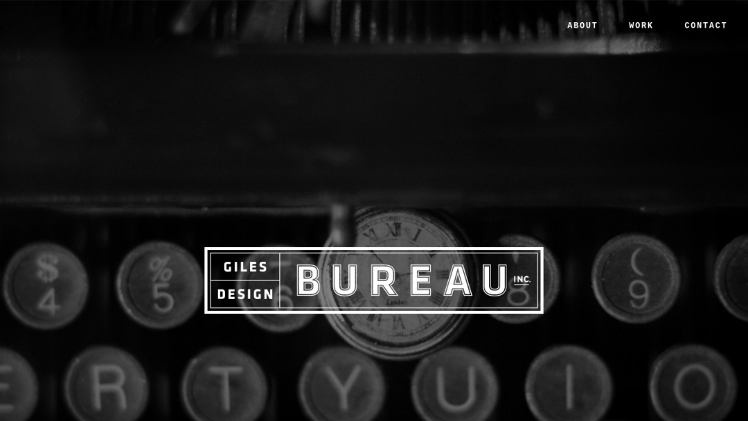 Screenshot of Giles Design Bureau's Website