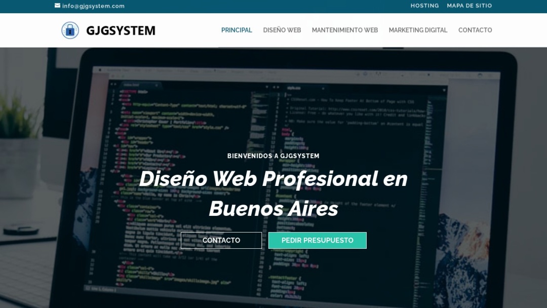 Screenshot of GJGSYSTEM ARGENTINA's Website