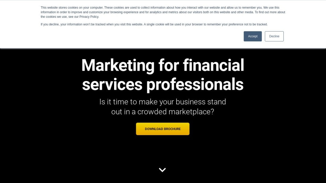 Screenshot of Goldmine Media Ltd's Website