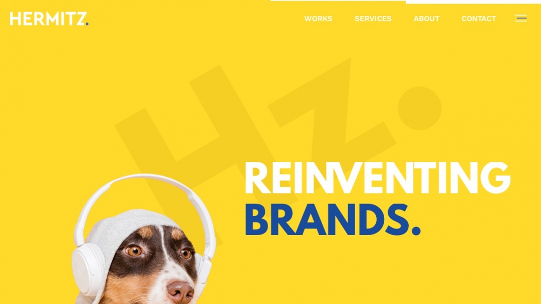 Screenshot of Hermitz Media's Website