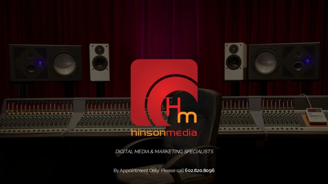 Screenshot of Hinson Media's Website