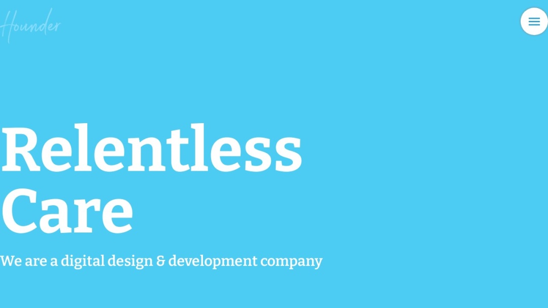 Screenshot of Hounder's Website